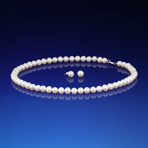 Sada perlového náhrdelníka a náušníc AA-6