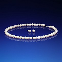 Sada perlového náhrdelníka a náušníc AA-6